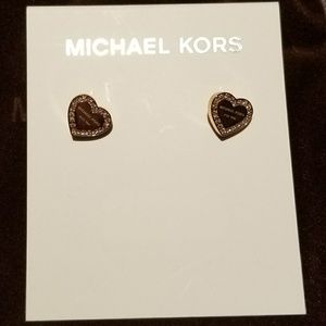 Michael kors heart earrings